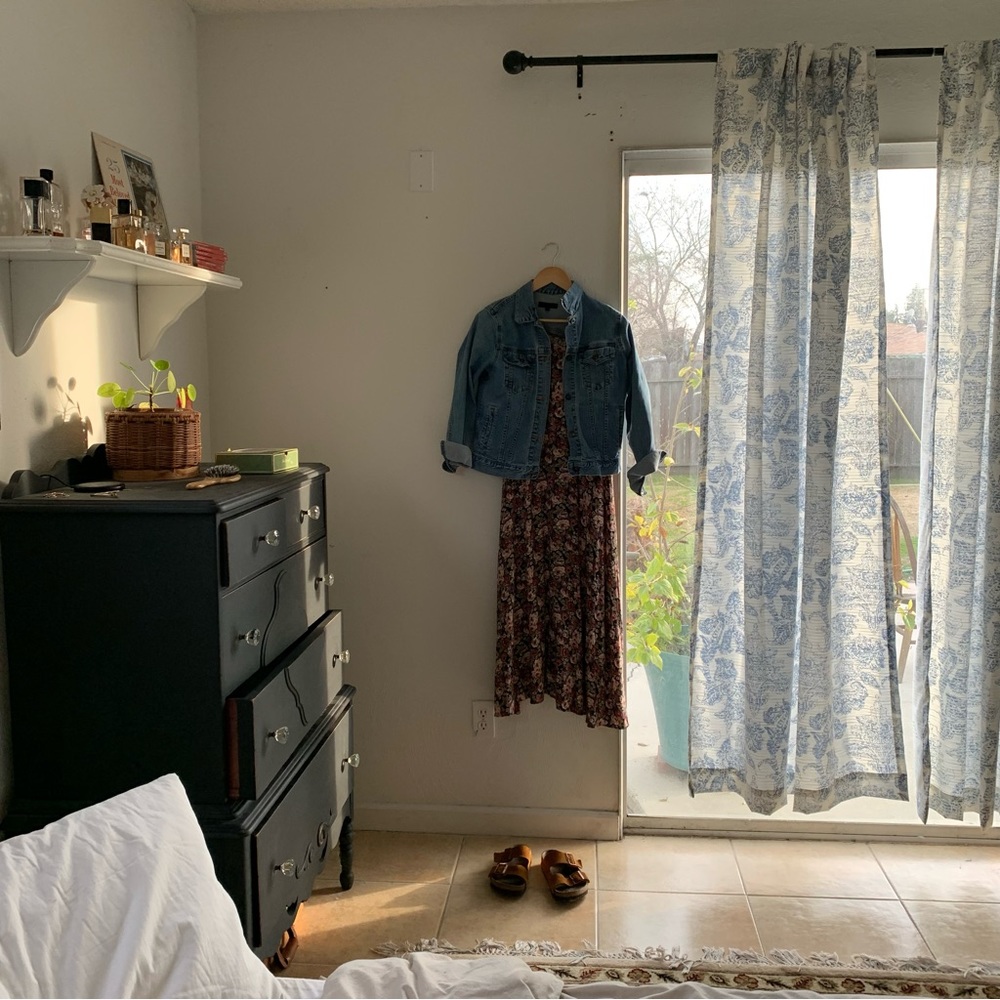 Vintage floral midi